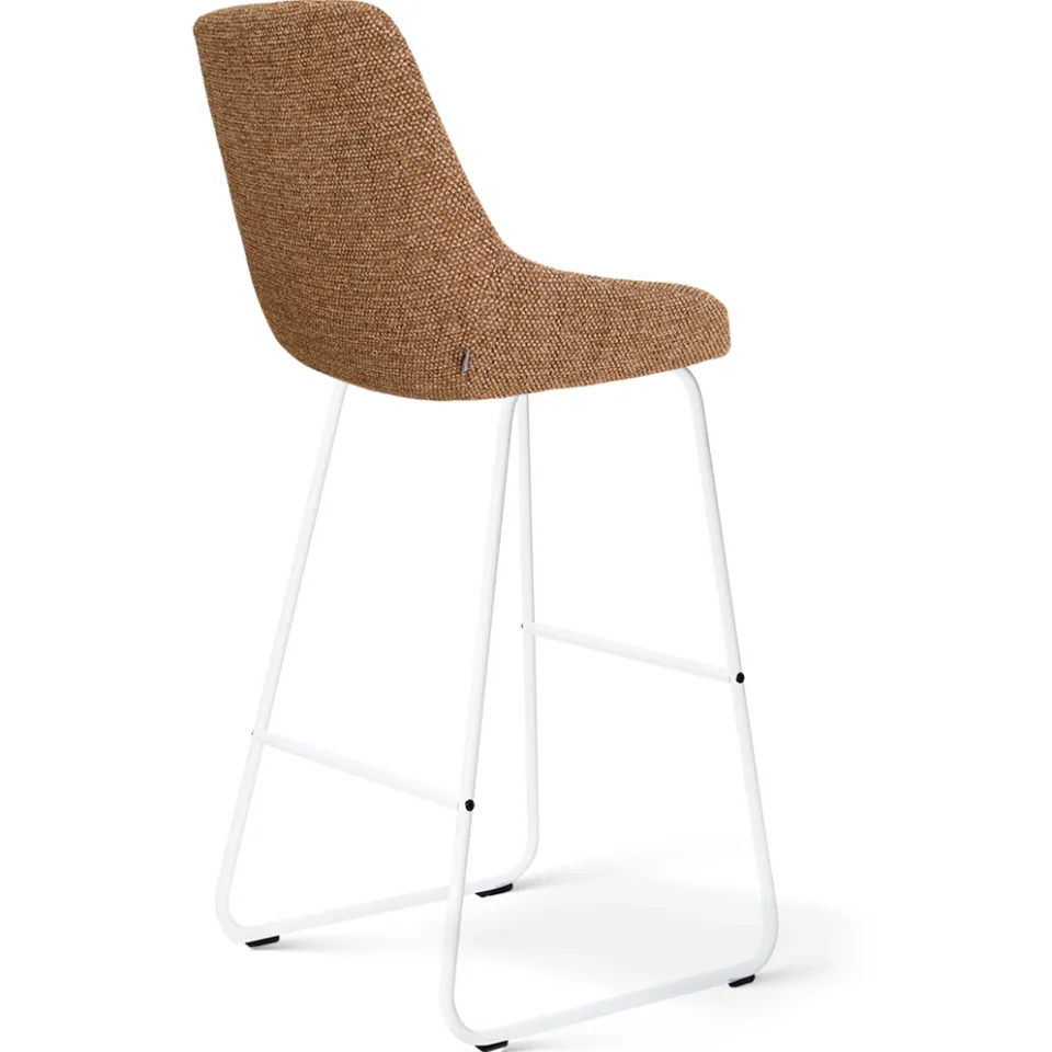 Nolon Nino-Isa barkruk bruin blend - wit onderstel - 75 cm, foto 3