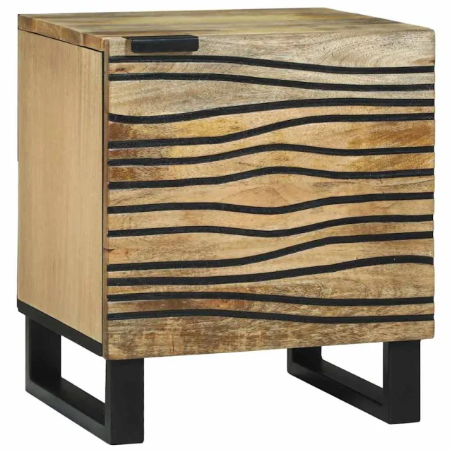 vidaXL Nachtkastje 2 st Naturel 40 x 33 x 46 cm Bewerkt hout, foto 2