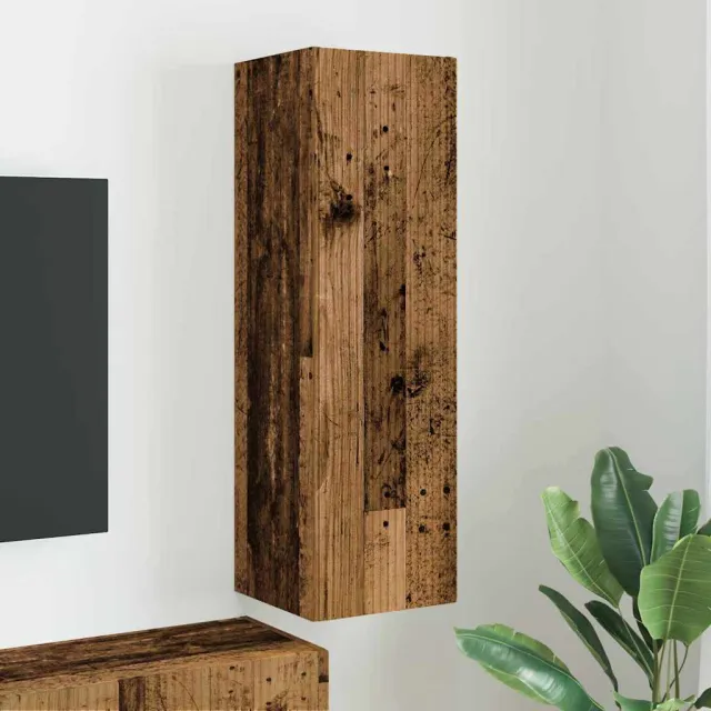vidaXL TV Wandkast 30 x 31 x 100 cm Oud Hout Bewerkt hout Bruin