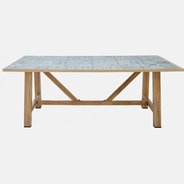 Loberon Eettafel Galdorena bruin/bont