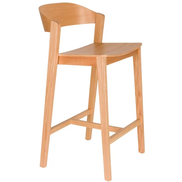 Housecraft Living Wooz barkruk hout Bruin