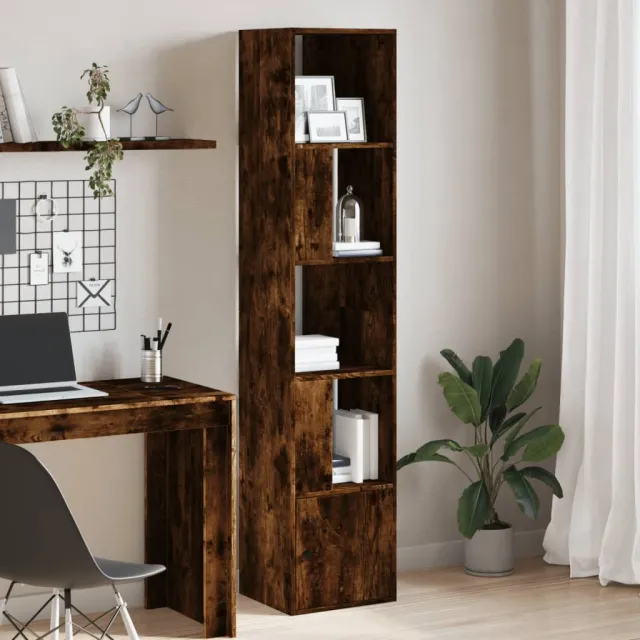vidaXL Boekenkast 40x36x189 cm bewerkt hout gerookt eikenkleurig Bruin