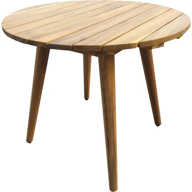 SenS-Line Lissabon Sidetable Rond - Bruin - Acaciahout - 47x47x55cm