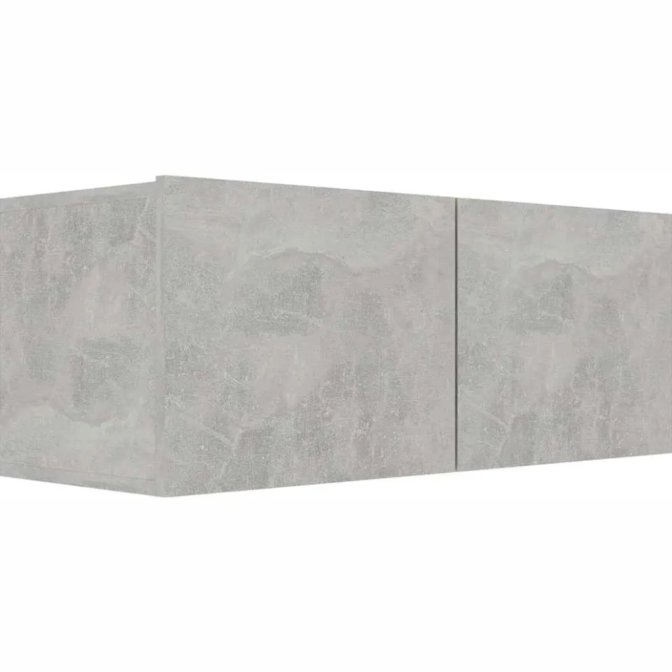 vidaXL Tv-meubelen 4 st 80x30x30 cm bewerkt hout betongrijs