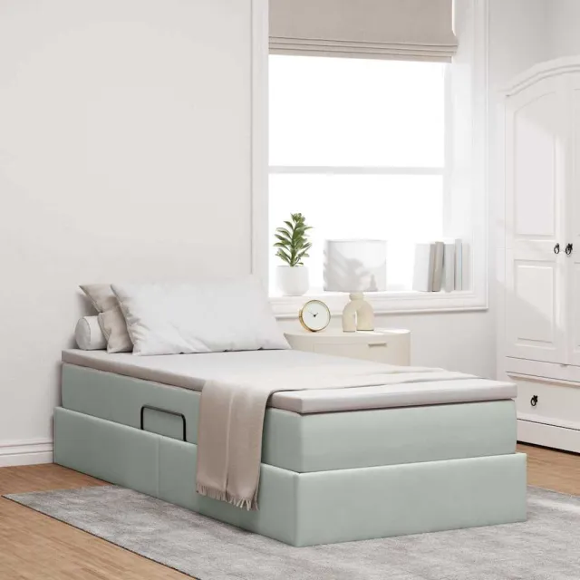 vidaXL Opbergbed met matras met opslag Roze 100 x 200 cm Fluweel