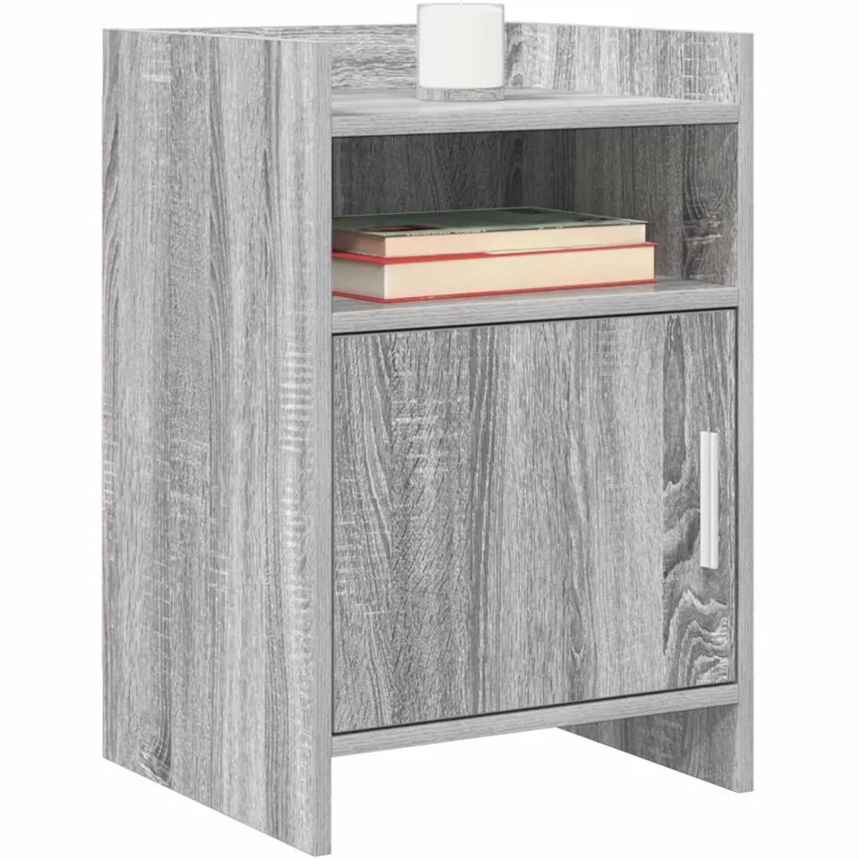 vidaXL Nachtkastjes 2 st Grijs Sonoma 40 x 36 x 60 cm Bewerkt hout