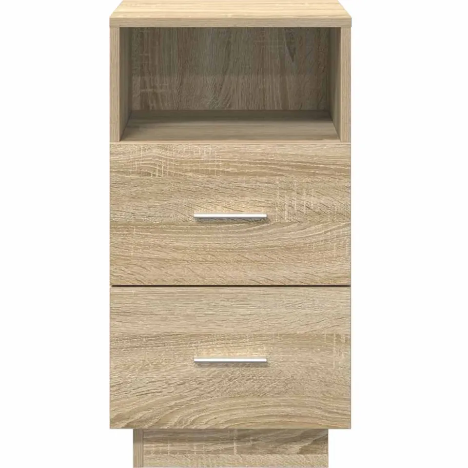 vidaXL Nachtkastje met 2 lades 36x36x68 cm sonoma eikenkleurig, foto 4