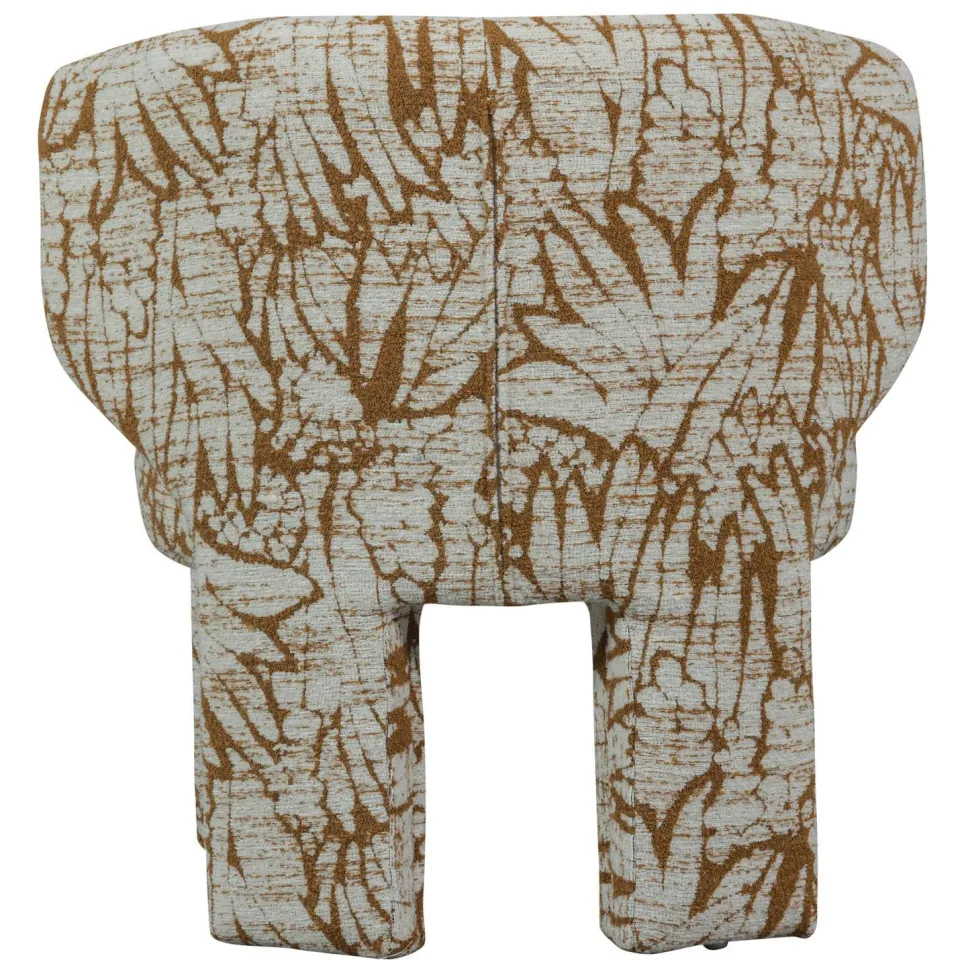 WOOOD Upke Fauteuil Met Dessin - Polyester - Naturel/Bruin - 76x75x69, foto 2