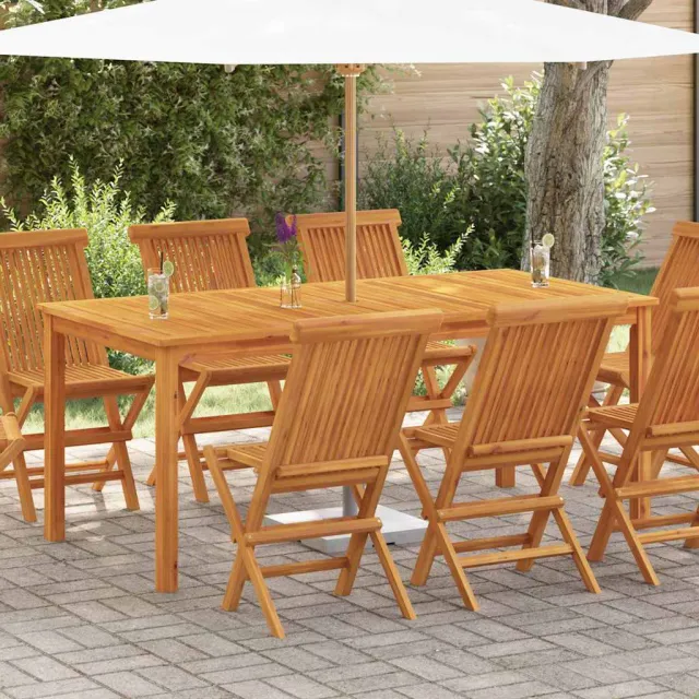 vidaXL Tuintafel 180x90x75 cm massief acaciahout bruin, foto 2