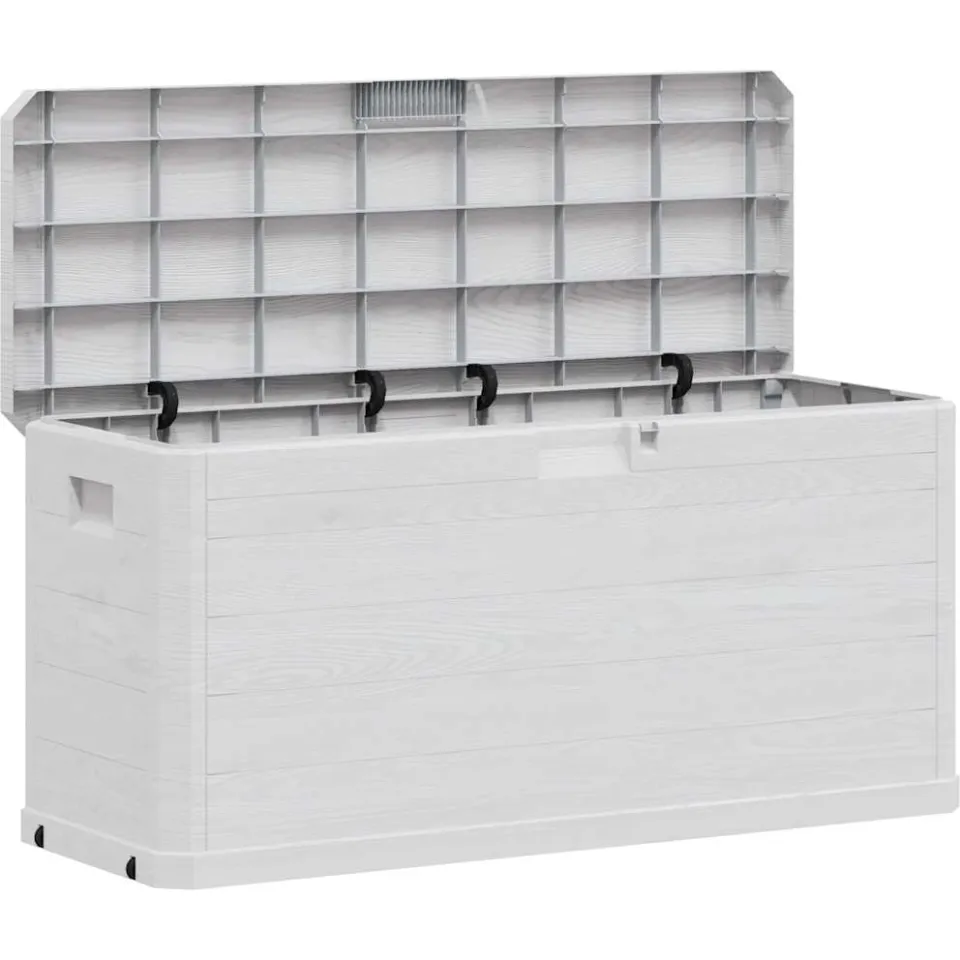 vidaXL Tuinbox 280 L lichtgrijs grijs, foto 3