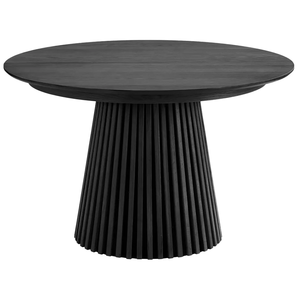 Artichok Alko uitschuifbare houten eettafel zwart - Ø 120 tot 240 cm, foto 4