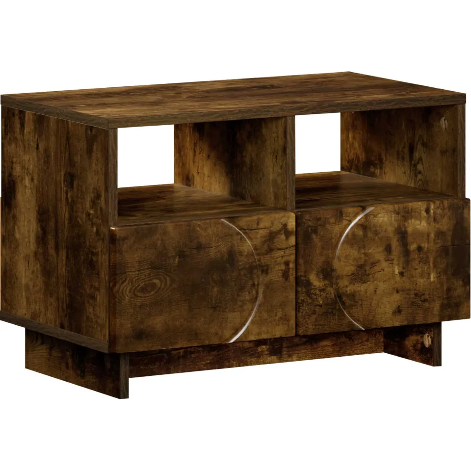 vidaXL TV-standaard 60 x 34.5 x 40 cm Gerookt eiken Bewerkt hout, foto 3