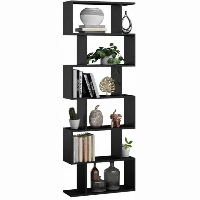 Per La Vita Bask Max - Open boekenkast - Zwart - 210 x 76,4 x 28 cm