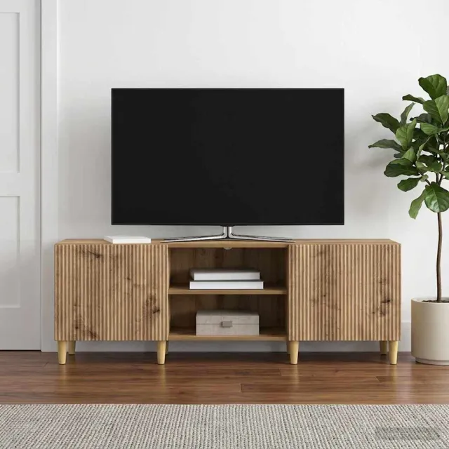 vidaXL TV-kast 150 x 31 x 50 cm Artisanaal eiken Bewerkt hout, foto 2