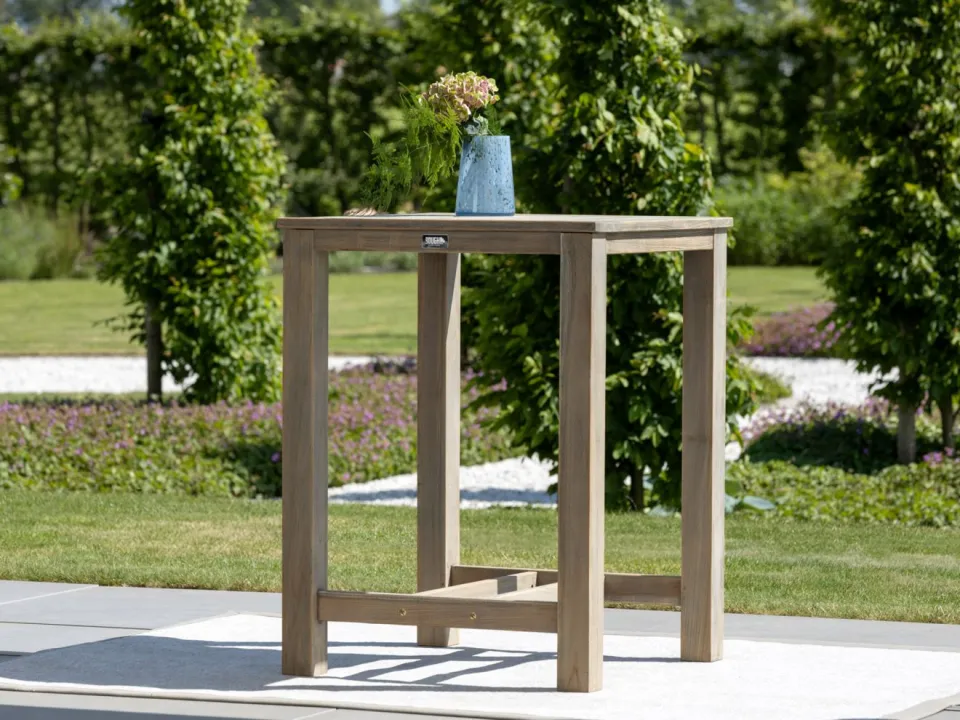 ROUGH Furniture ROUGH-X bartafel 80x80x105cm bruin, foto 3
