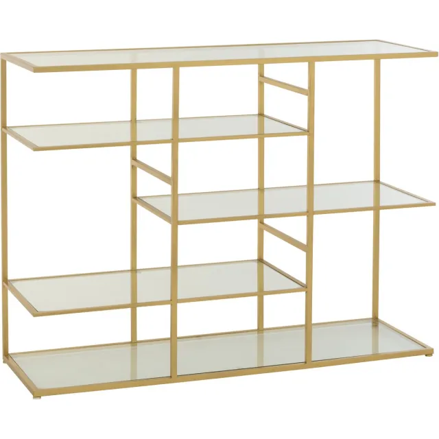 J-Line console - ijzer/glas - goud