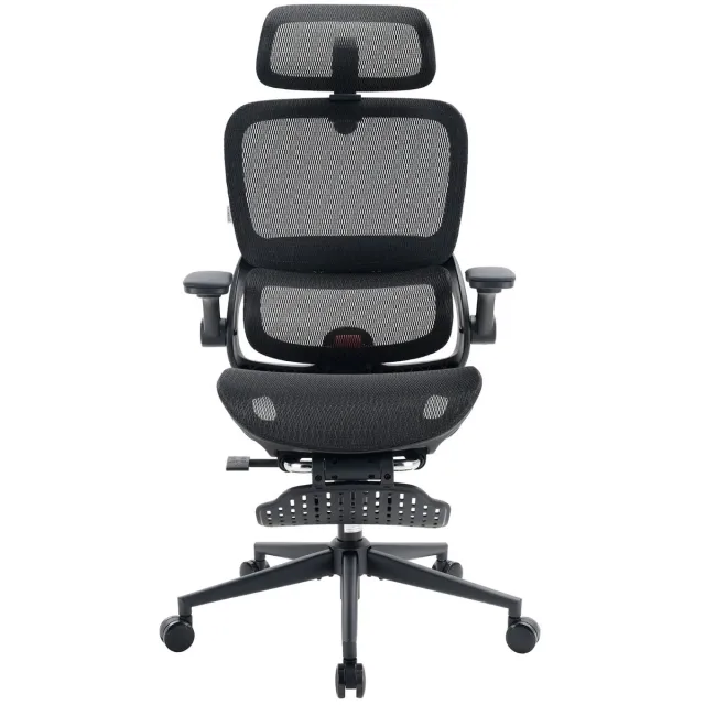 Sihoo B100 Pro Ergonomische Bureaustoel Zwart – Dynamische Lumbale Steun, 4D Armleuningen, 135° Verstelbaar met Voetsteun, Opklapbaar, Mesh, 150 kg