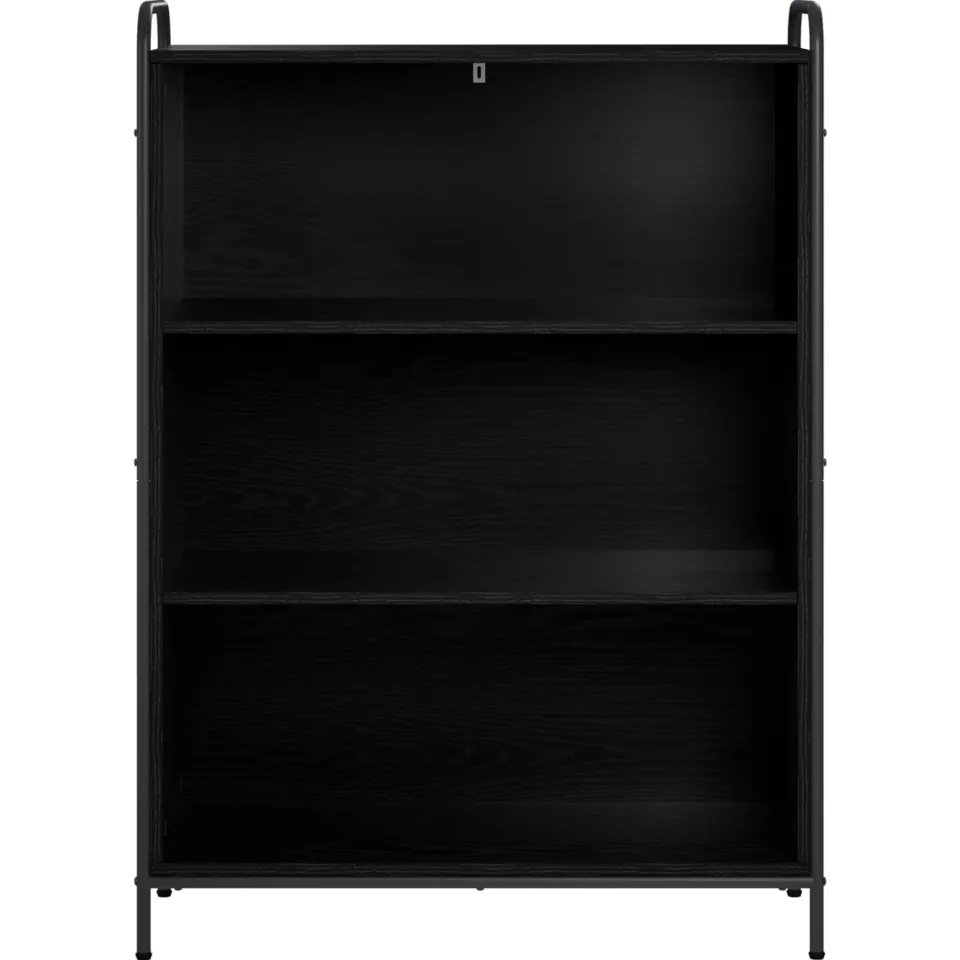 vidaXL Boekenkast 55,5 x 33 x 174 cm Bewerkt hout Zwart eiken
