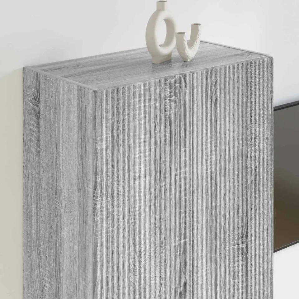 vidaXL TV-wandkast 59,5 x 31 x 80 cm Grijs Sonoma Bewerkt hout, foto 4