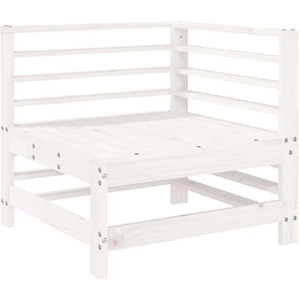 vidaXL 7-delige Loungeset massief grenenhout wit, foto 3