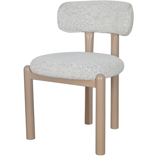 DÉJA Living Eetkamerstoel Thijn - Beige Stof - 56x52x79cm - Set van 2