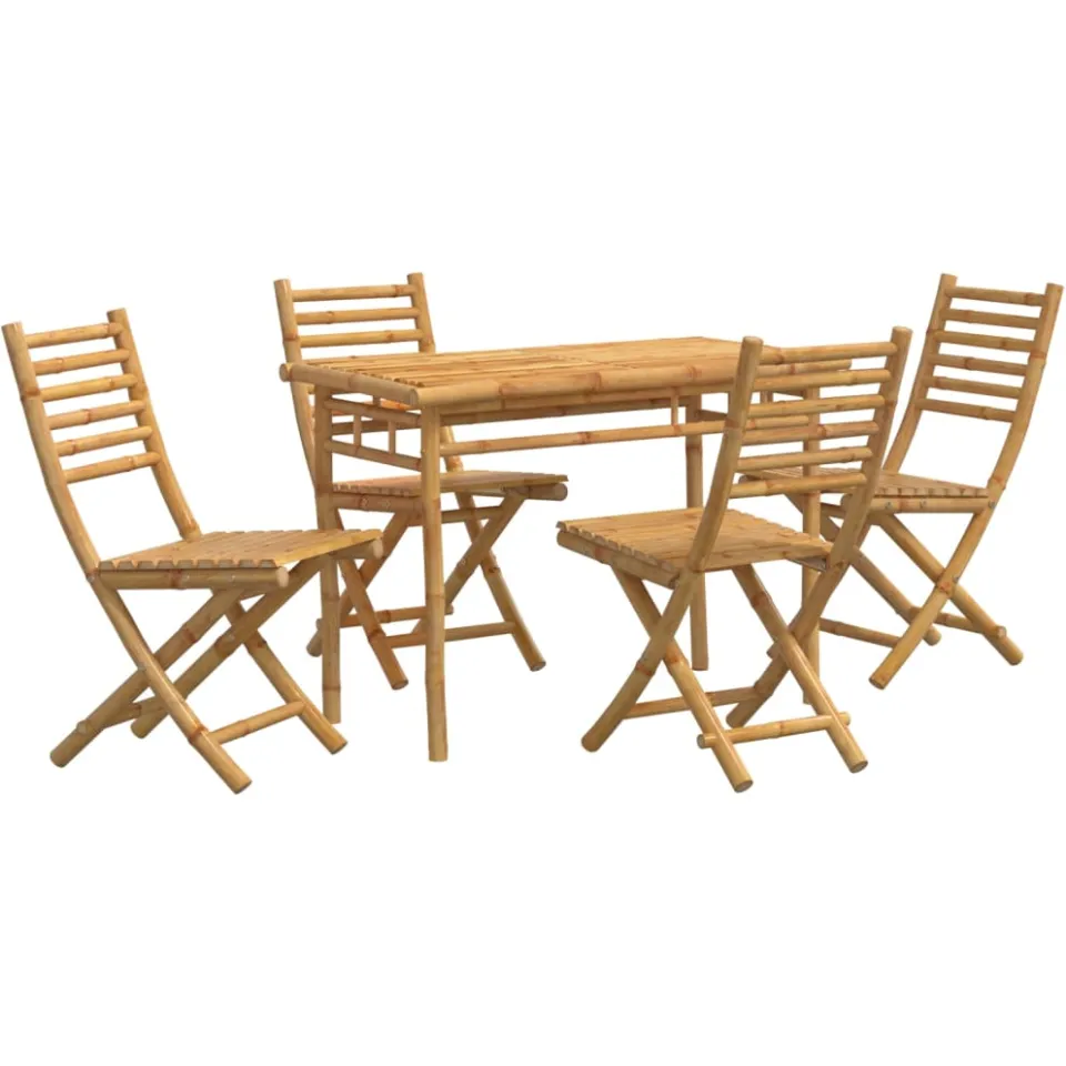 vidaXL 5-delige Tuinset bamboe bruin, foto 3