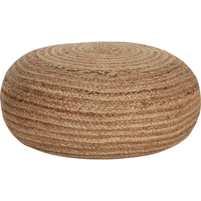 Beliani TIFELT - Poef - Beige - Jute