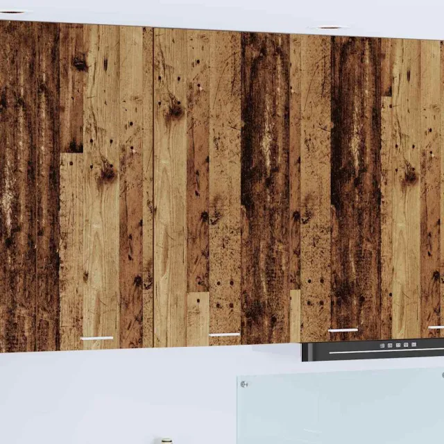 vidaXL Hangkast Oude Hout en Wit 50 x 31 x 100 cm Bewerkt hout Bruin
