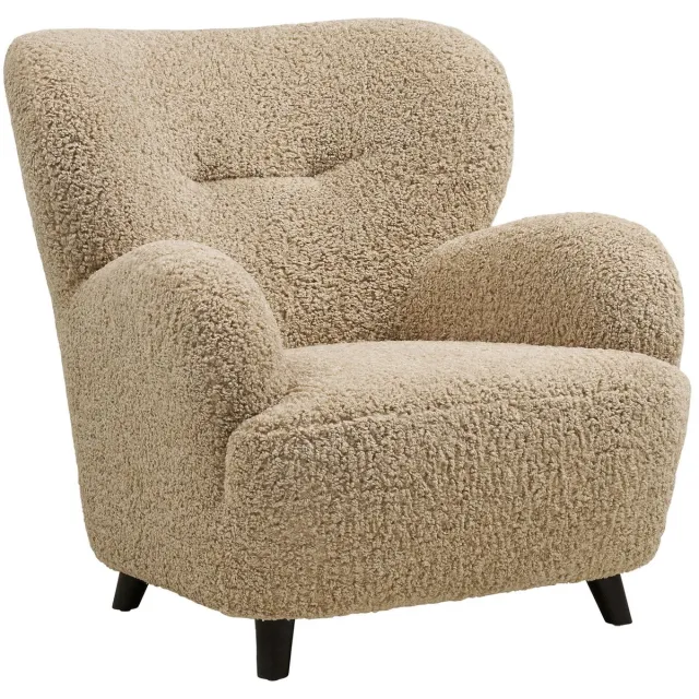 House Nordic Fauteuil Lunaro - Lichtbruin Stof - 84x86x87cm