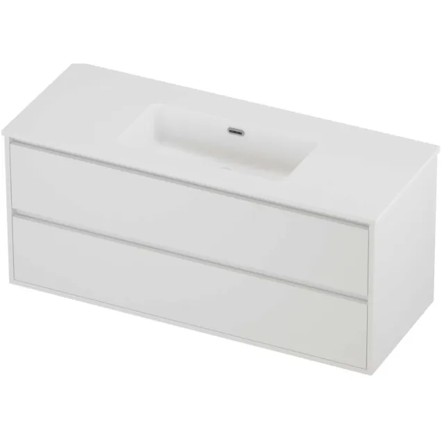 Proline Tribute Badmeubelset Porselein Elegant Enkel 120x46x54 cm Mat Wit Mat White