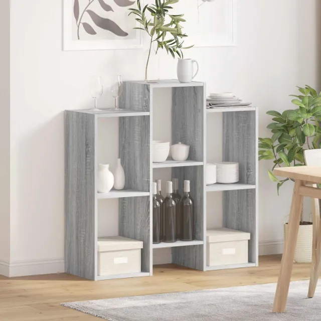 vidaXL Dressoir Grijs Sonoma 90 x 30 x 90 cm