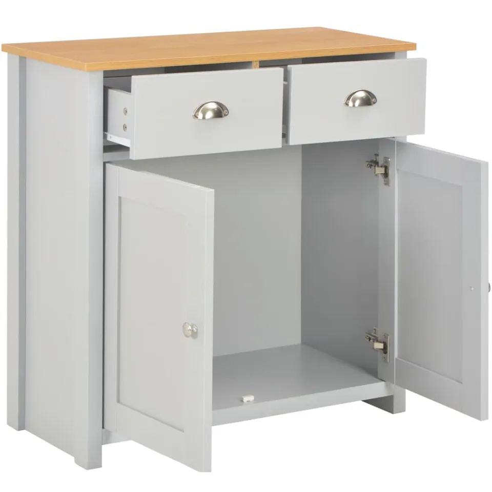 vidaXL Dressoir 79x35x81 cm grijs