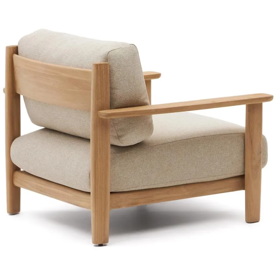 Kave Home Tirant fauteuil teakhout teak, foto 4