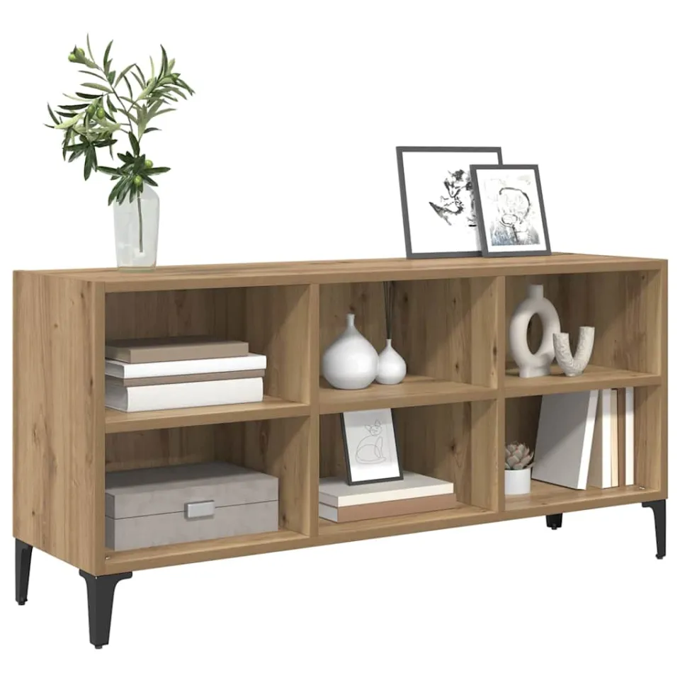 vidaXL Tv-meubelset 103,5 x 30 x 50 cm Bruin Geconstrueerd hout, foto 3