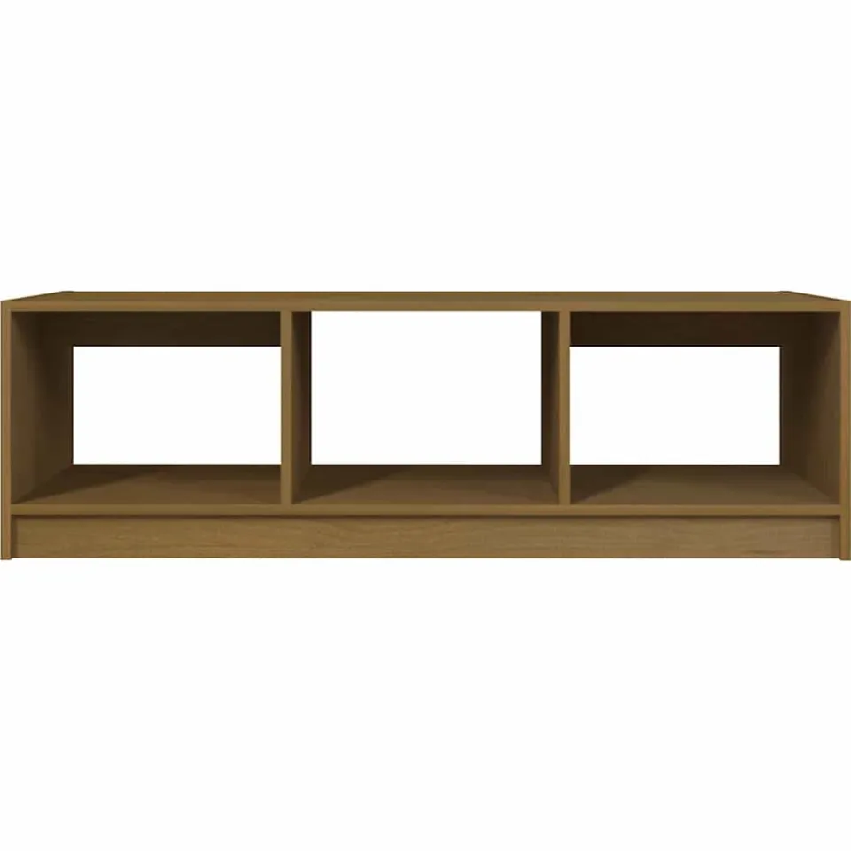 vidaXL Salontafel 110x50x34 cm massief grenenhout honingbruin bruin, foto 4