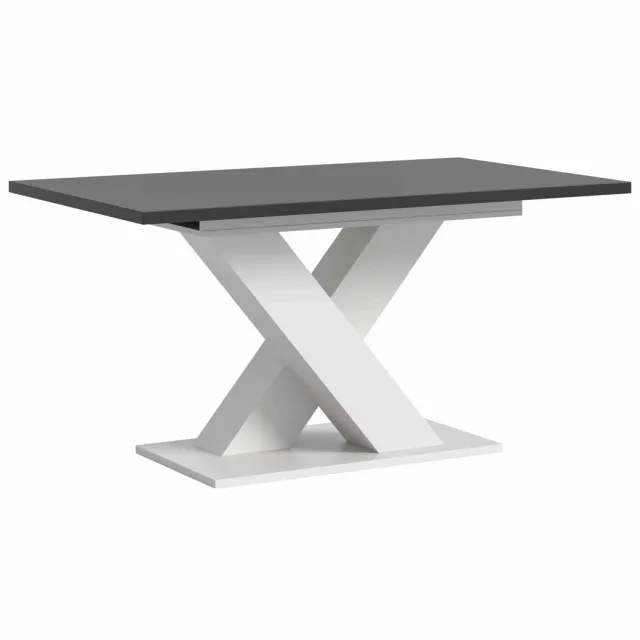 Furnilux Motion uitschuifbare eettafel grijs NB wit NB - 90x150x76cm