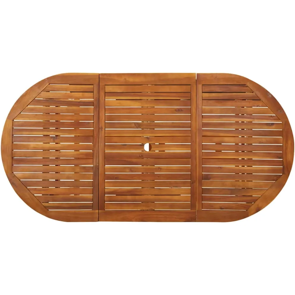 vidaXL Tuintafel 180x90x75 cm massief acaciahout bruin, foto 4
