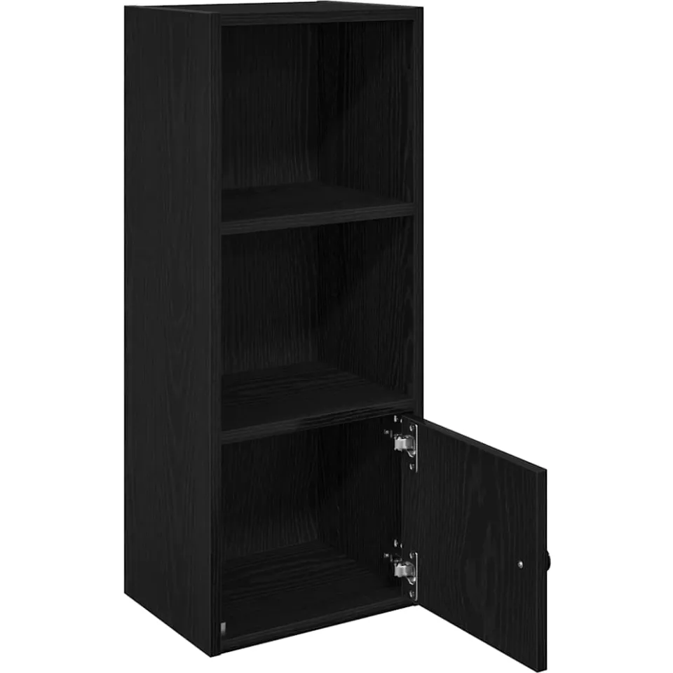 vidaXL Boekenkast 31x24x77 cm bewerkt hout zwart eikenkleurig, foto 4