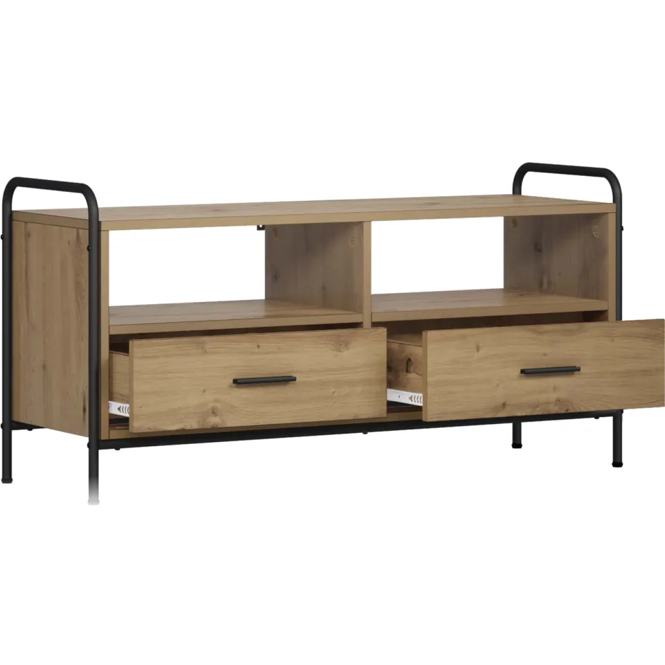 vidaXL Tv-meubel 67,5 x 33 x 50 cm Artisanaal eiken Bewerkt hout Bruin