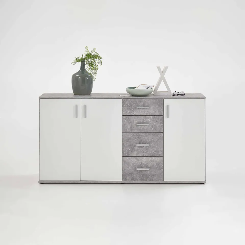 Dressoir Ares beton grijs wit, foto 3