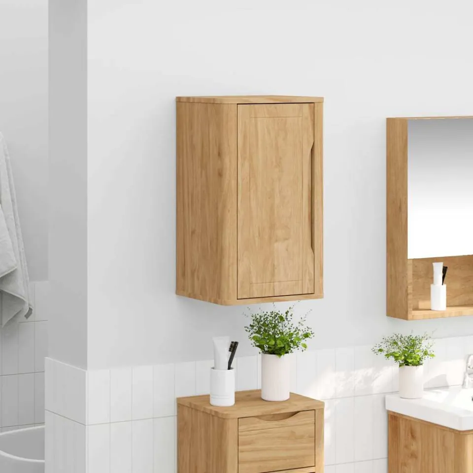 vidaXL Badkamer wandkast met plank FLORO Wasbruin 35 x 30 x 60 cm bruin, foto 4