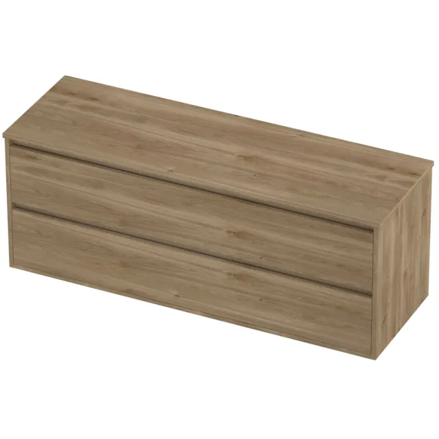 Proline Deck Badmeubelset Greeploos Symmetrisch Kader 140x46x54 cm Cider Oak Eiken