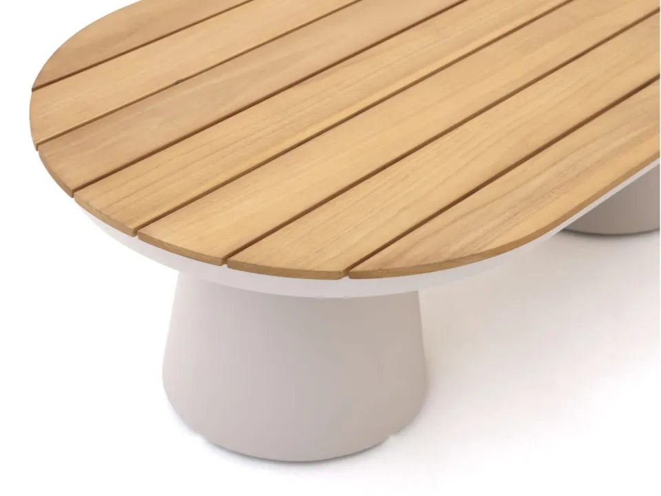Bellagio tuinmeubelen Bellagio Ledrotta lounge tuintafel 140x73x43cm taupe, foto 2