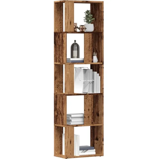 vidaXL Boekenkast 45x24x159 cm bewerkt hout oud houtkleurig Bruin