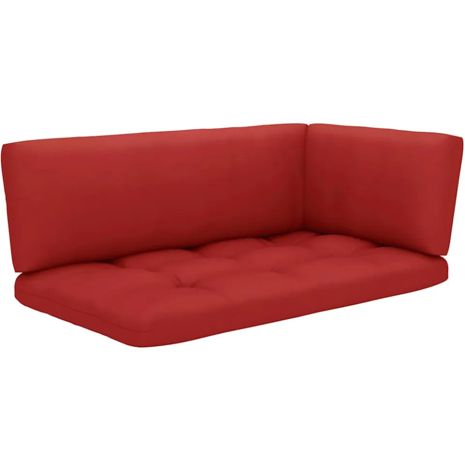 vidaXL 6-delige Loungeset pallet met kussens wit geïmpregneerd hout, foto 4