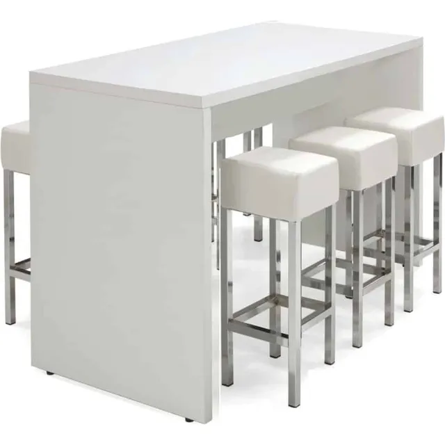 ABC Kantoormeubelen Statafel of bartafel Chief 160cm x 80cm breed kleur Wit
