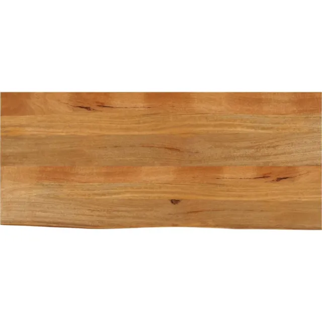 vidaXL Tafelblad met natuurlijke rand 140x60x2,5 cm massief mangohout Bruin