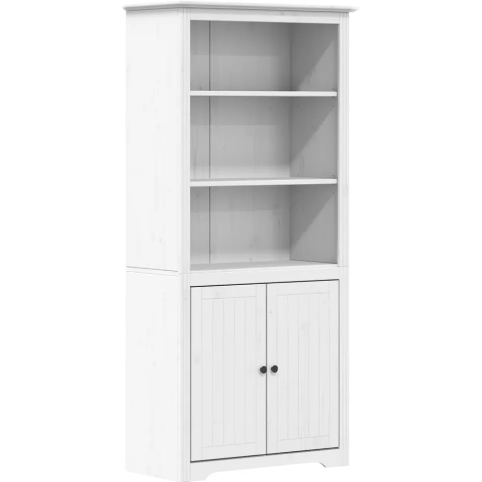 vidaXL Boekenkast BODO 82x40x173 cm massief grenenhout wit, foto 3