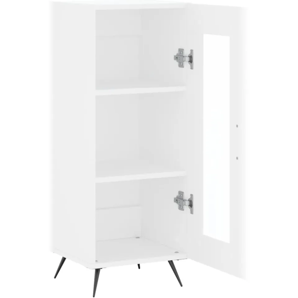 vidaXL Dressoir 34,5x34x90 cm bewerkt hout wit, foto 4