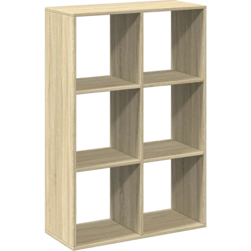 vidaXL Kamerscherm / boekenkast 69,5x29x103,5 cm hout sonoma eiken, foto 3